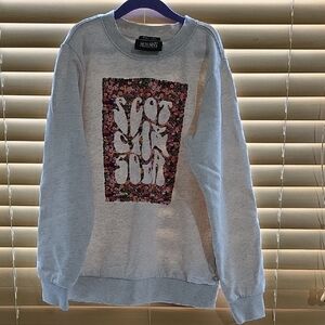 Scotch & Soda Light Gray Sweatshirt with Floral Graphic
